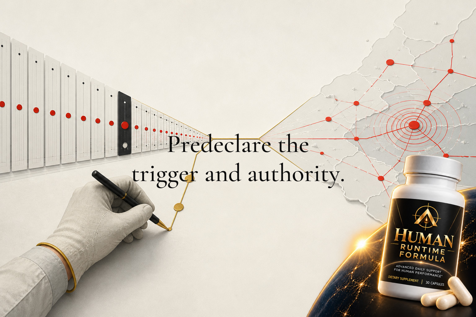 Predeclare the trigger and authority. A narrowing gap between an early warning log line and a spreading incident map, with the human decision path highlighted as the fragile point — This week, define one alert category that bypasses debate: who can…